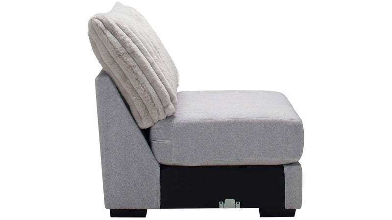 FREE Armless Chair & Ottoman with purchase of the Mondo Tweed 3 Pc Sectional