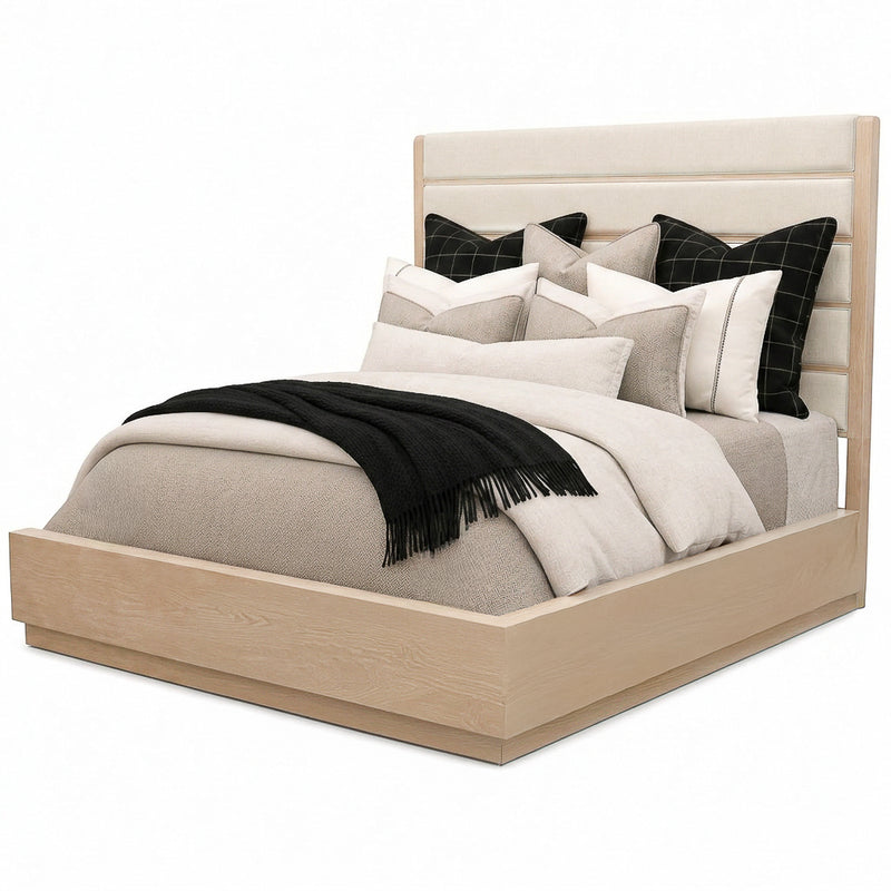 Sutton King Upholstered Panel Bed
