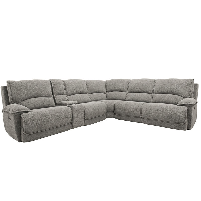 Fluffy Fossil Power Reclining Sectional