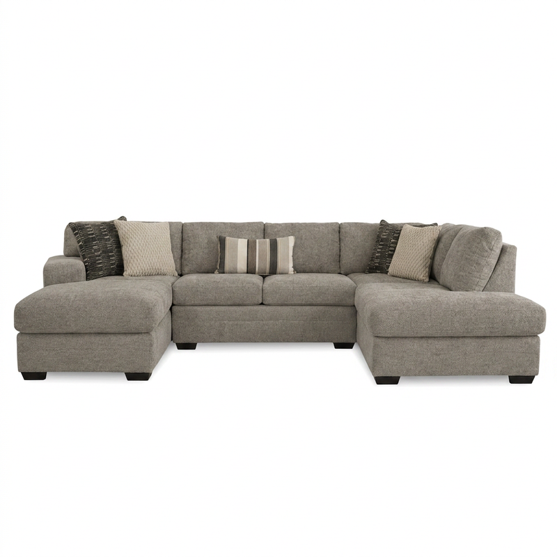 Bri Pewter Two Piece Sectional
