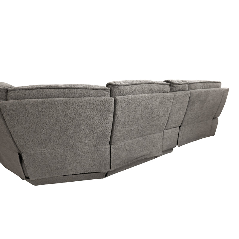 Fluffy Fossil Power Reclining Sectional