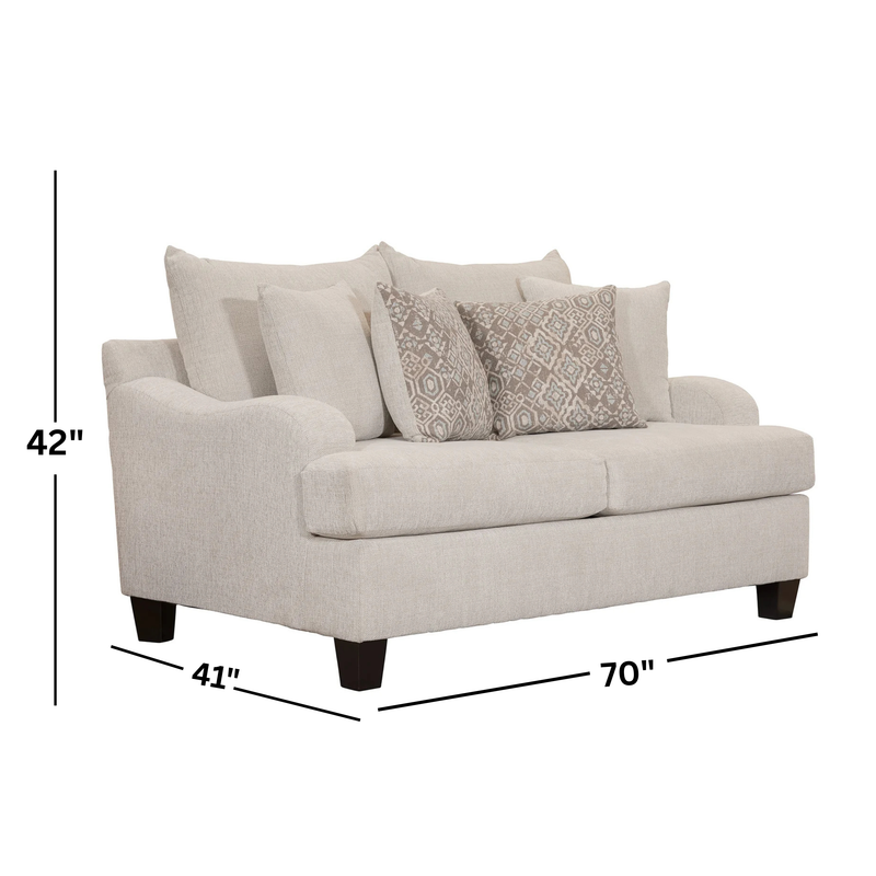 Venus Cream Loveseat