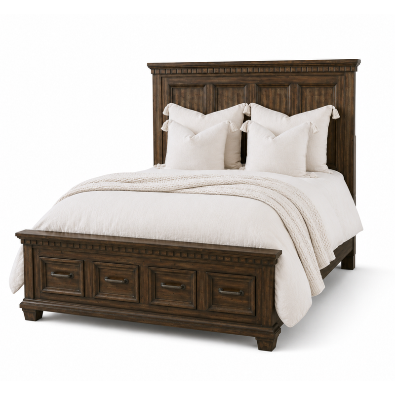 McCoy Charcoal Queen Storage Bed