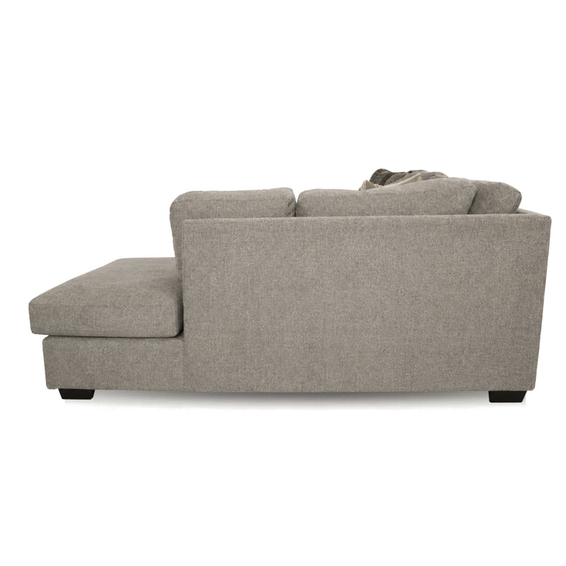 Bri Pewter Two Piece Sectional