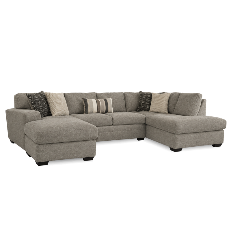 Bri Pewter Two Piece Sectional