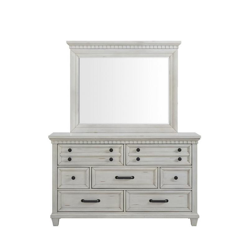 FREE McCoy Antique White Mirror w/ purchase of McCoy Antique White Dresser