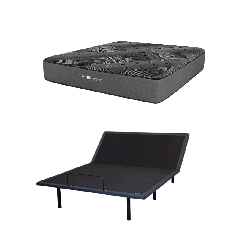FREE Beauty Rest Adjustable Bed Base w/ Purchase of Plush or Firm King TRU Black Mattress