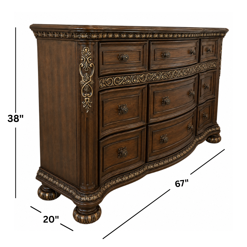 Lydia Dresser w/ Full Extension Drawer Glides