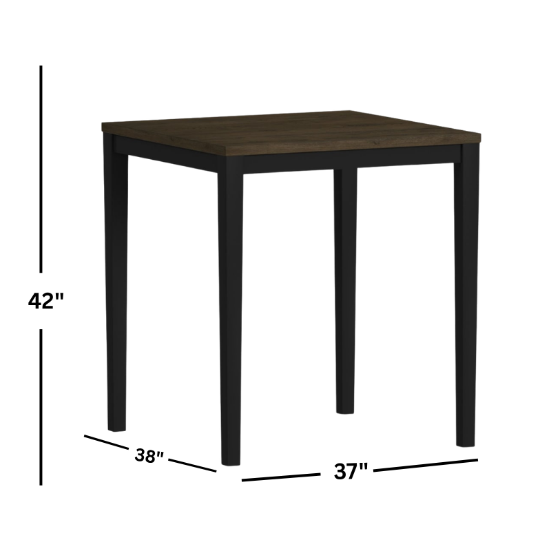 Tulane Oak 5 Piece Counter Height Dining Set