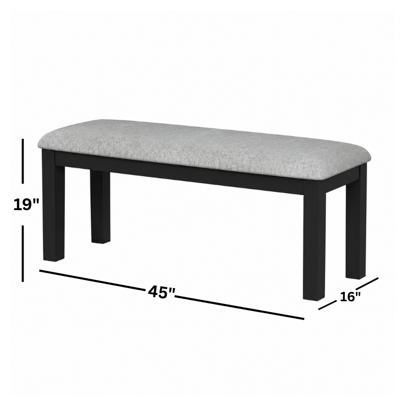 Brooks Black 6 Piece Dining Set