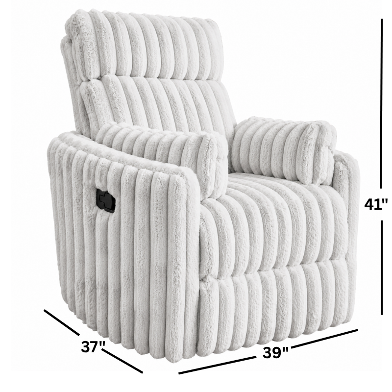 Silver Swivel Glider Recliner