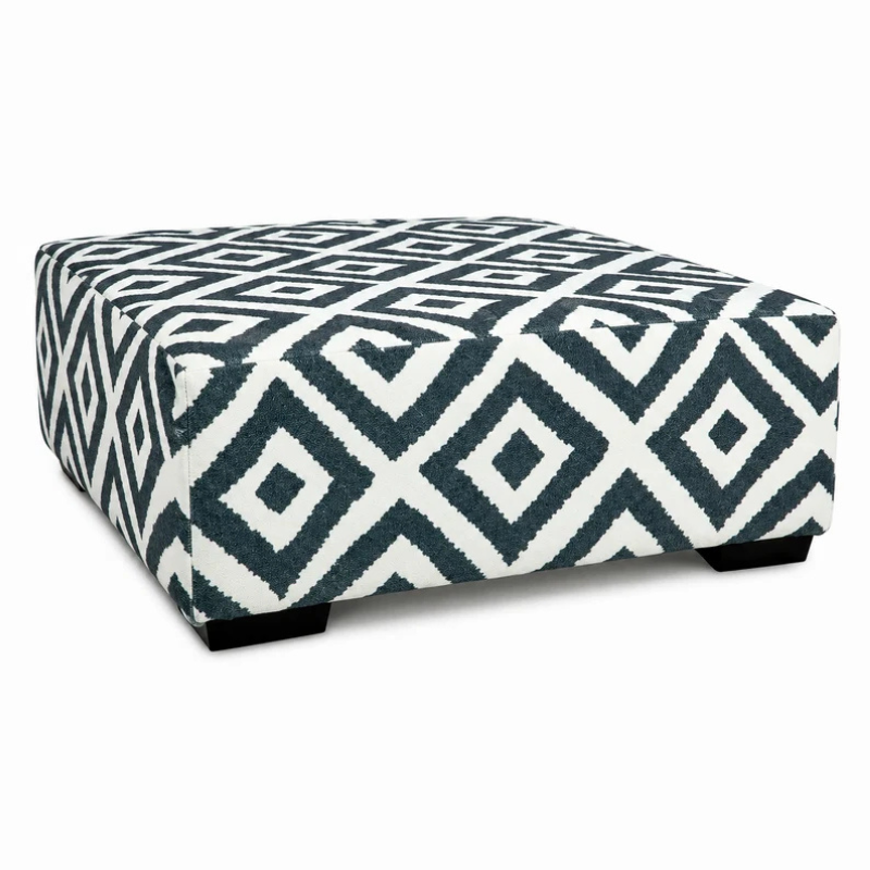 Mondo Gunmetal Ottoman