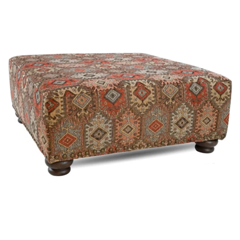 Texas Chocolate Ottoman