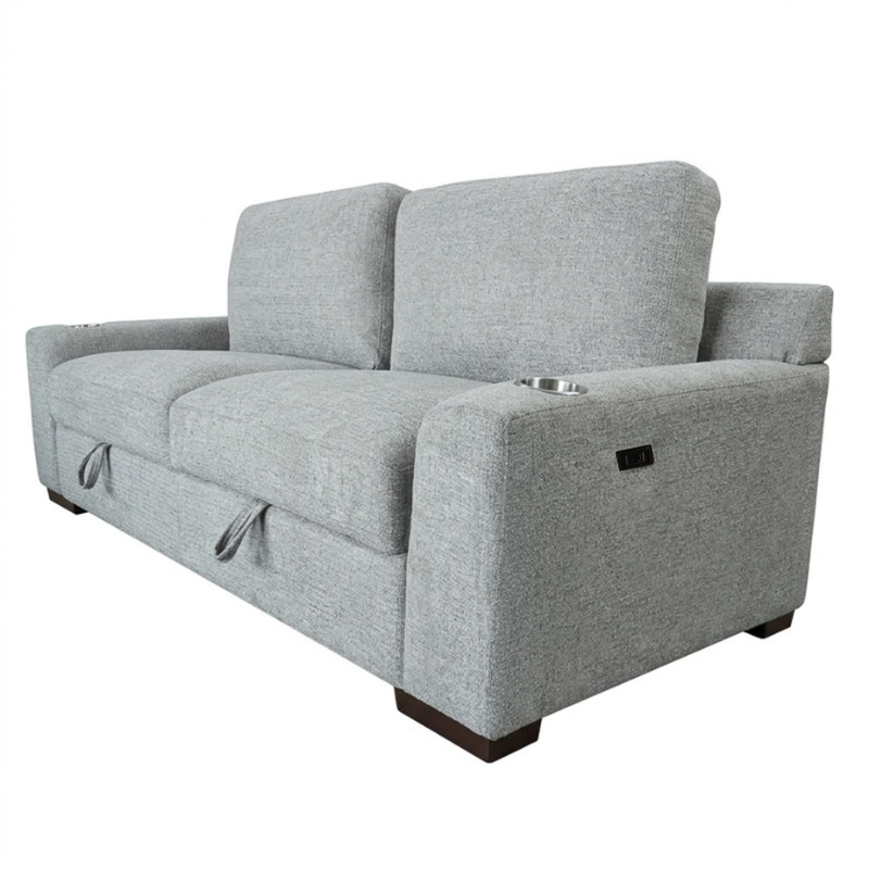 Bryce Sofa w/ Storage & Two Stainless Steel Cup Holders