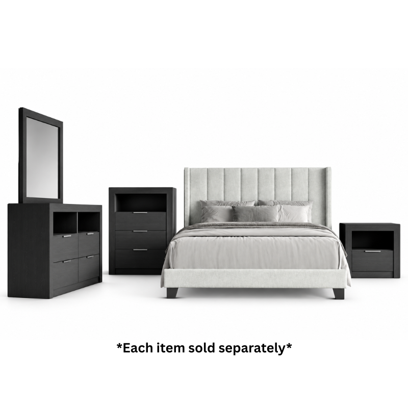 Aaron Upholstered Queen Panel Bed