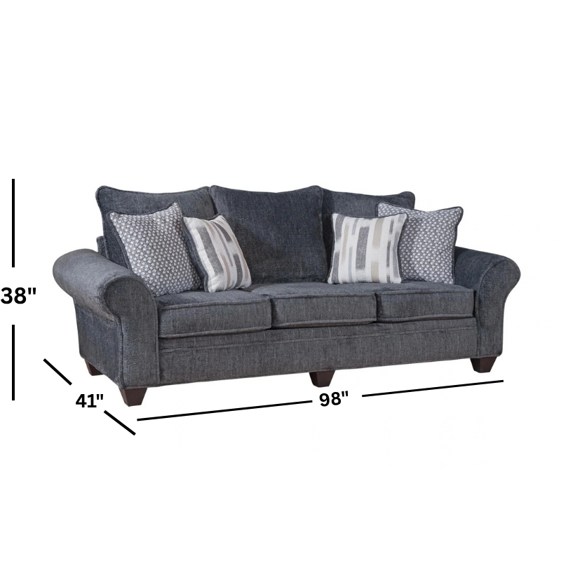 Flannery Charcoal Sofa