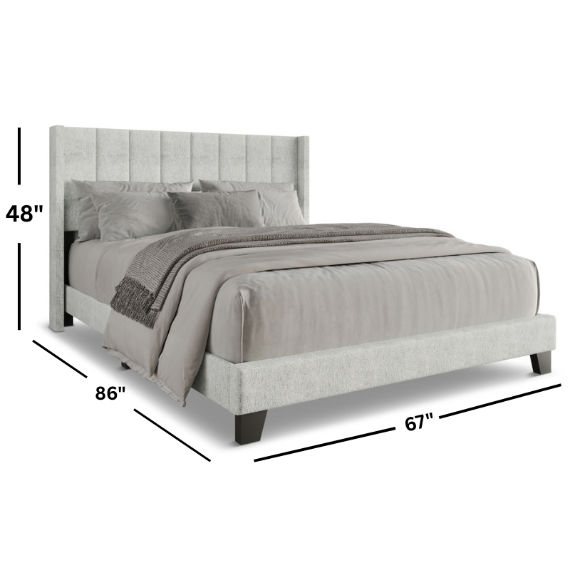 Aaron Upholstered Queen Panel Bed