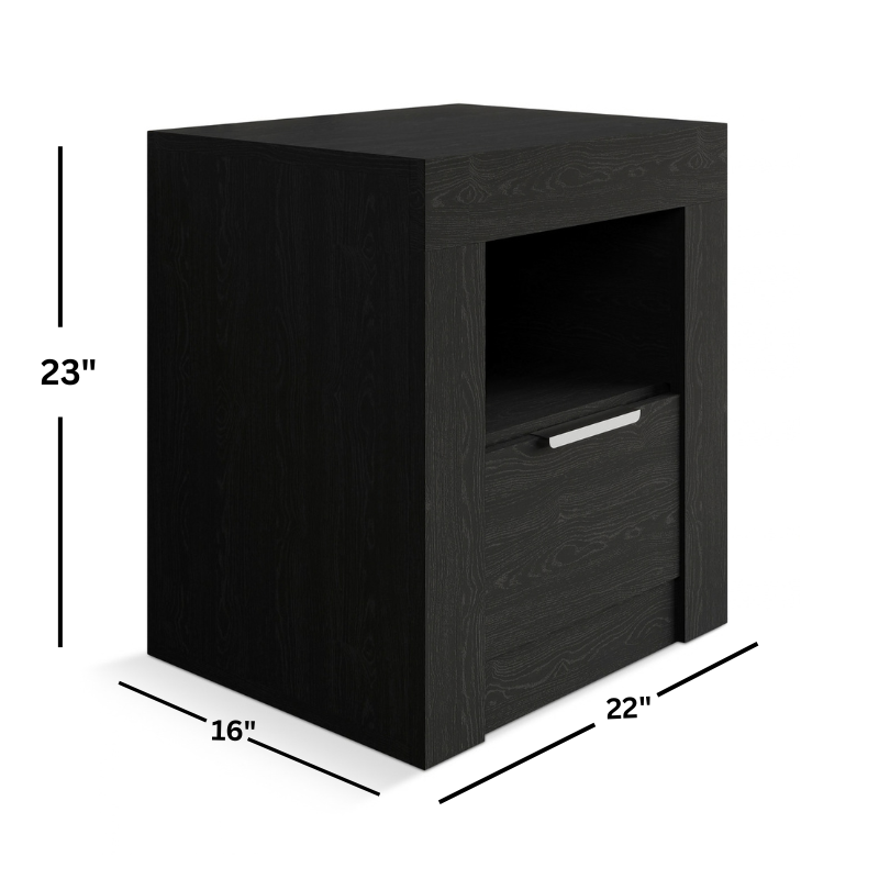 Aaron Black Nightstand