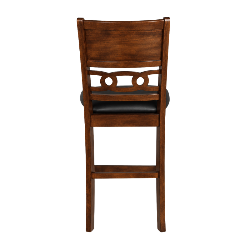 Gia Cherry Round Counter Table with Four Counter Chairs
