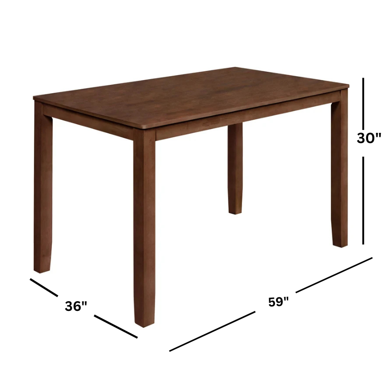Pascal Walnut Rectangular Dining Table