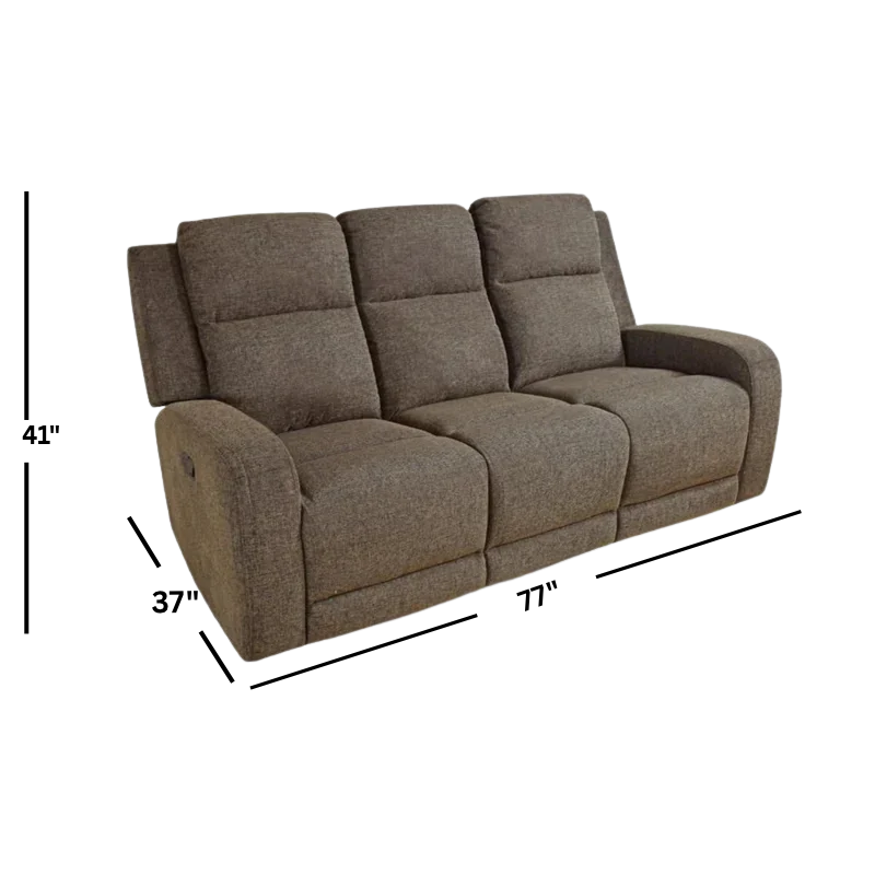Hyde Park Dual Reclining Sofa Earth
