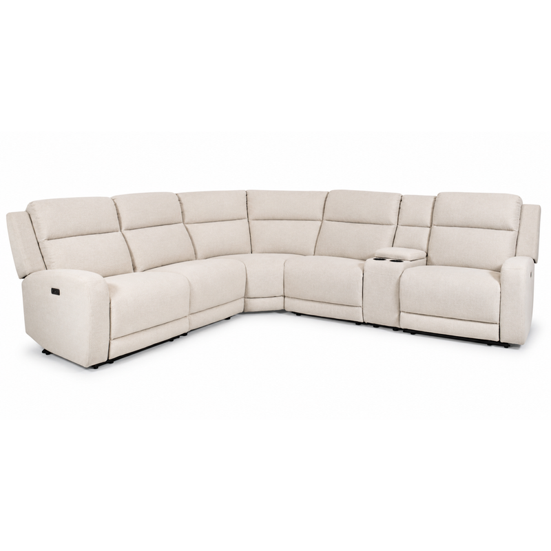 FREE Hyde Park Glider Recliner in Cloud with Purchase of Hyde Park 6 Pc Sectional in Cloud