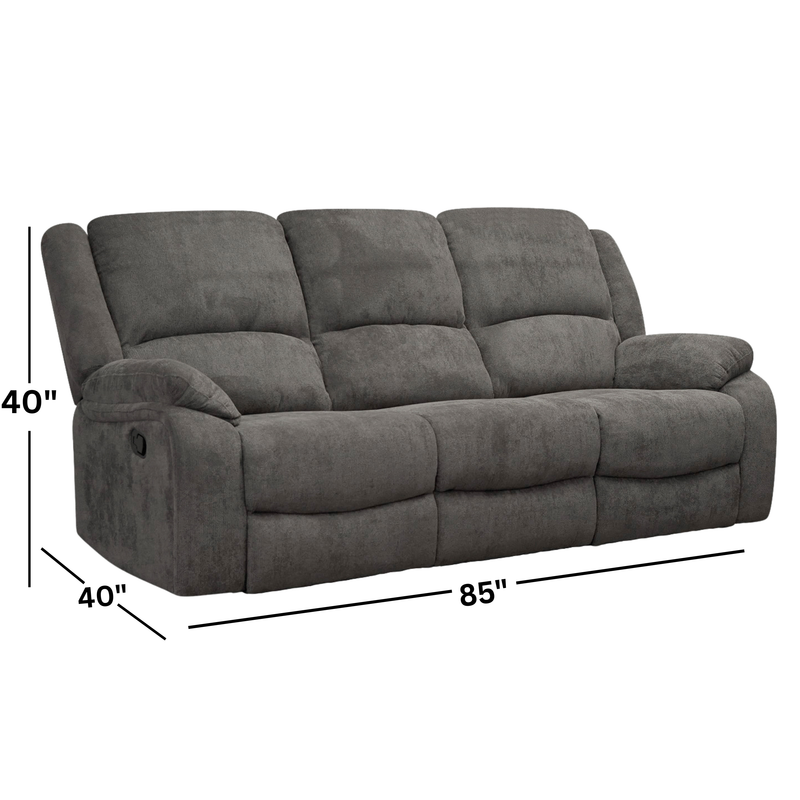 Jacey Grey Reclining Sofa
