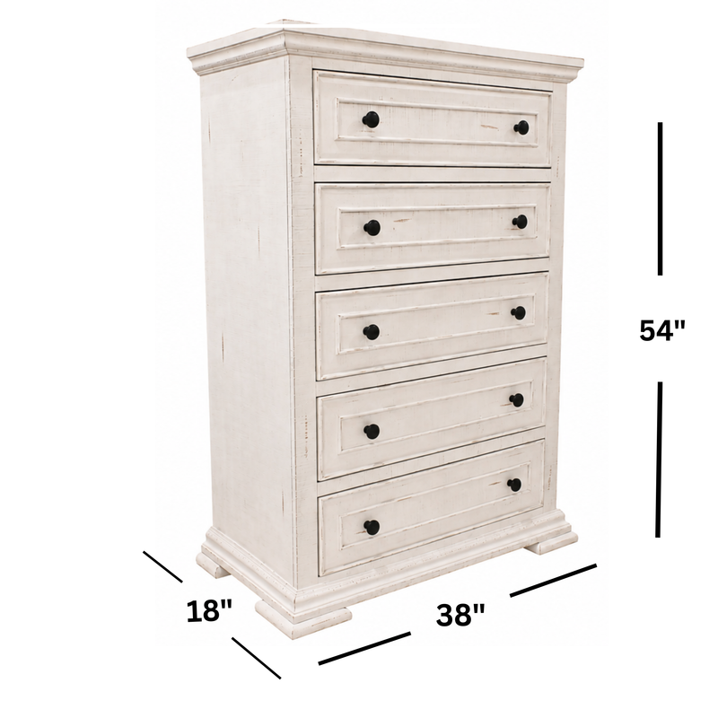 Heather Rustic White Chest