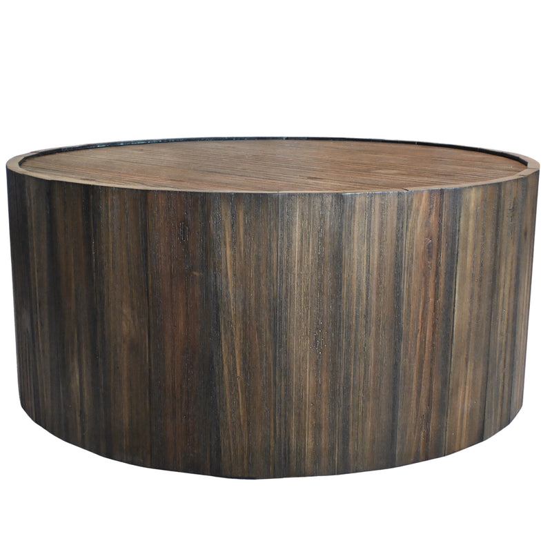 Dakota Round Cocktail Table W/ Casters