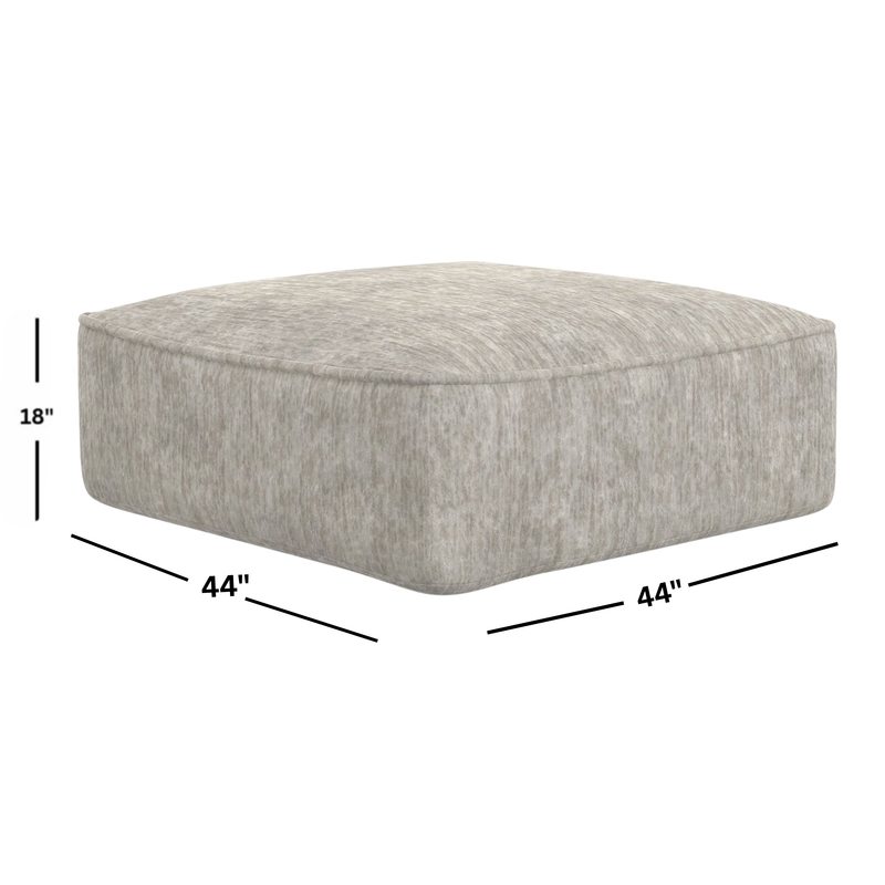 Bucktown Cocktail Ottoman Parchment