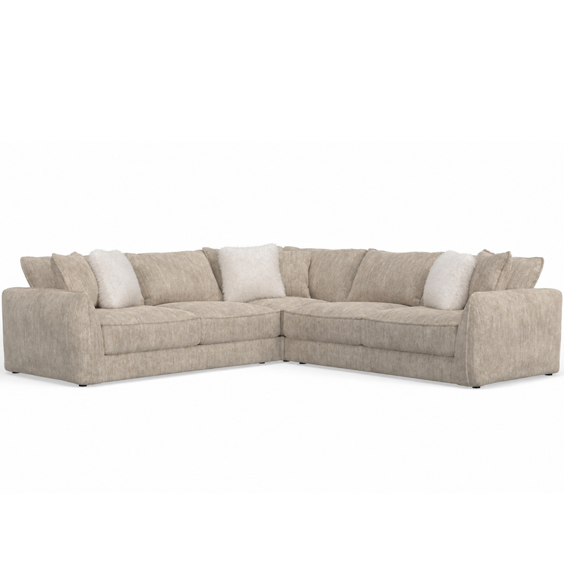 Bucktown 3Pc Sectional Parchment