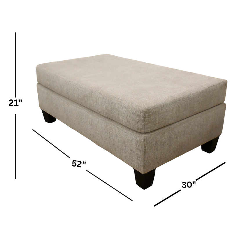 Venus Cream Ottoman