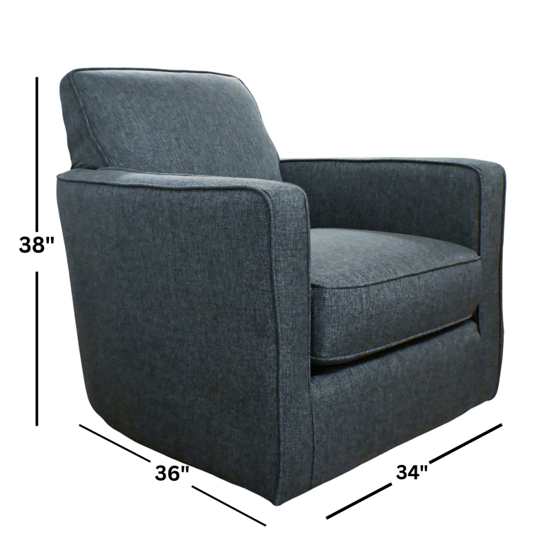 Grande Blue Swivel Chair