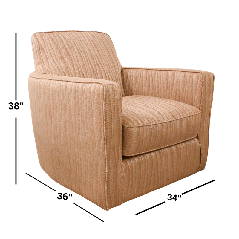 Baumann Copper Swivel Chair
