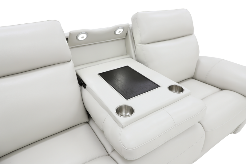 Cordova Cracked Ice Triple Power Leather Sofa