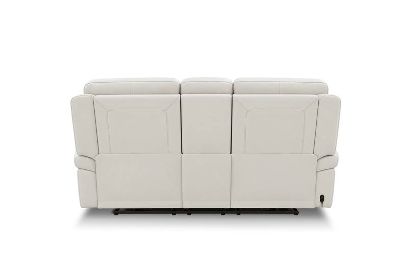 Cordova Cracked Ice Triple Power Leather Console Loveseat