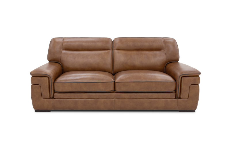 Venetian Honey Leather Sofa