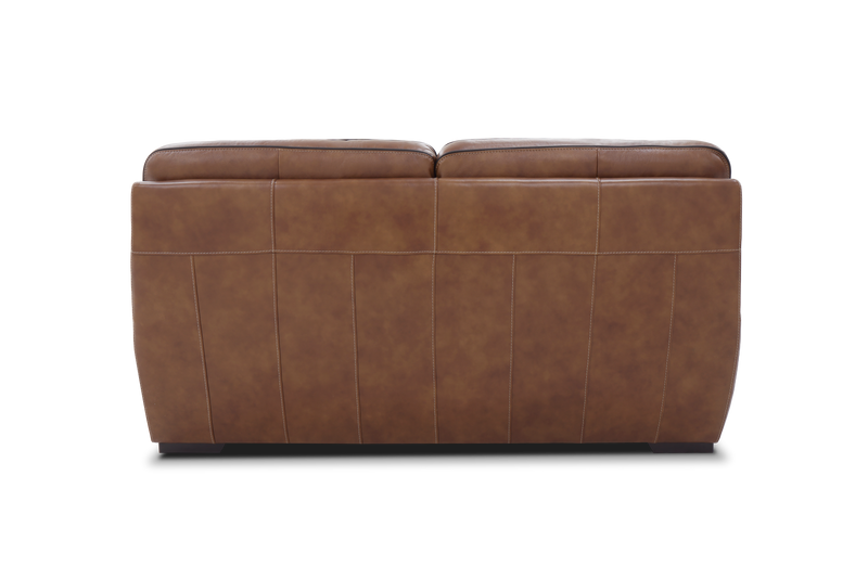 Venetian Honey Leather Love Seat