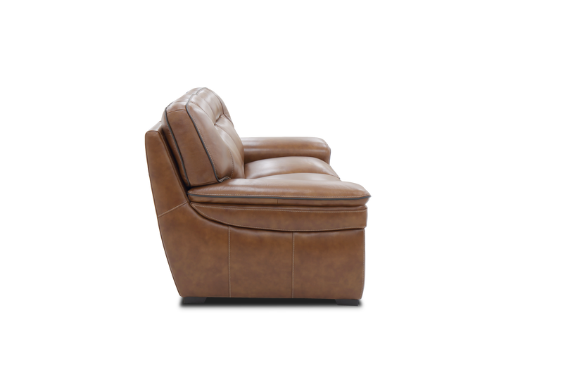 Venetian Honey Leather Love Seat