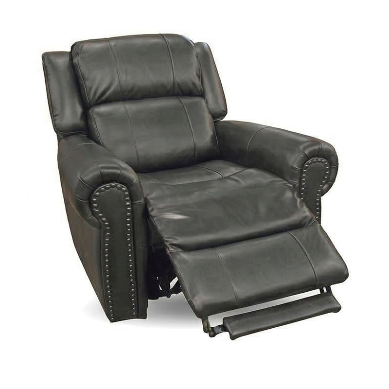 Jettison Grey Leather Zero Gravity Power Recliner
