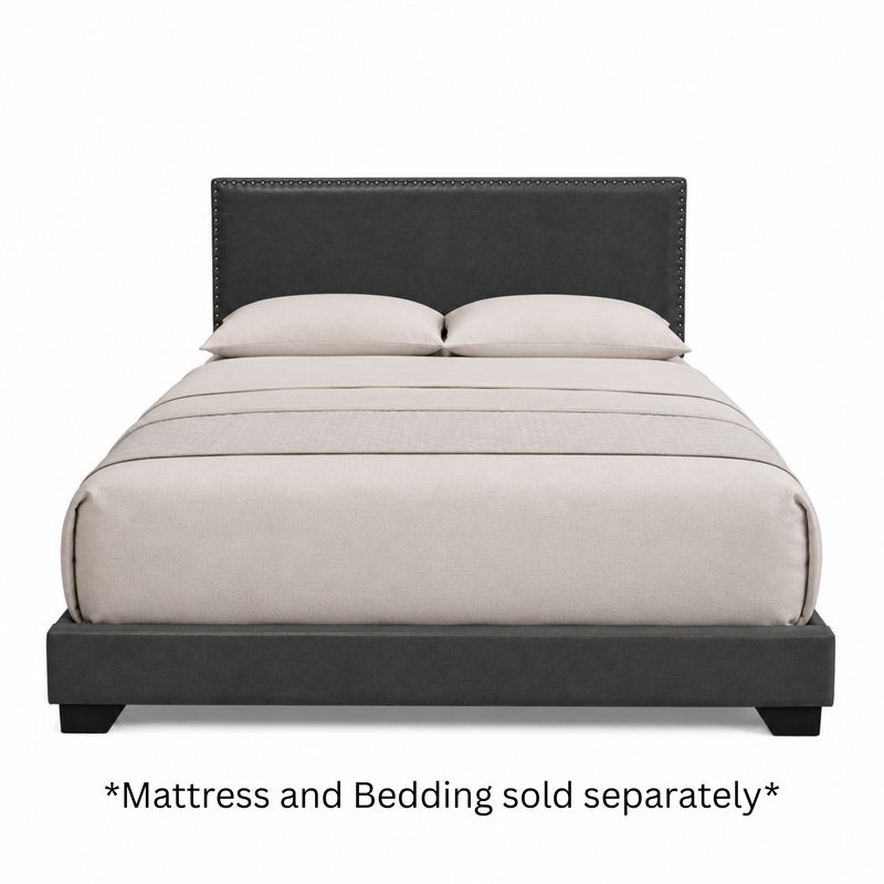Willow Charcoal Upholstered Bed