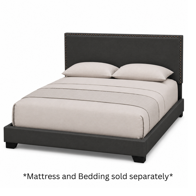 Willow Charcoal Upholstered Bed