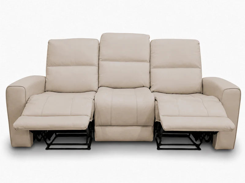 1/2 price Austin White Leather Reclining Console Love Seat W/ Wireless Charger And Hidden Cupholders w/ purchase of the Austin White Leather Reclining Sofa