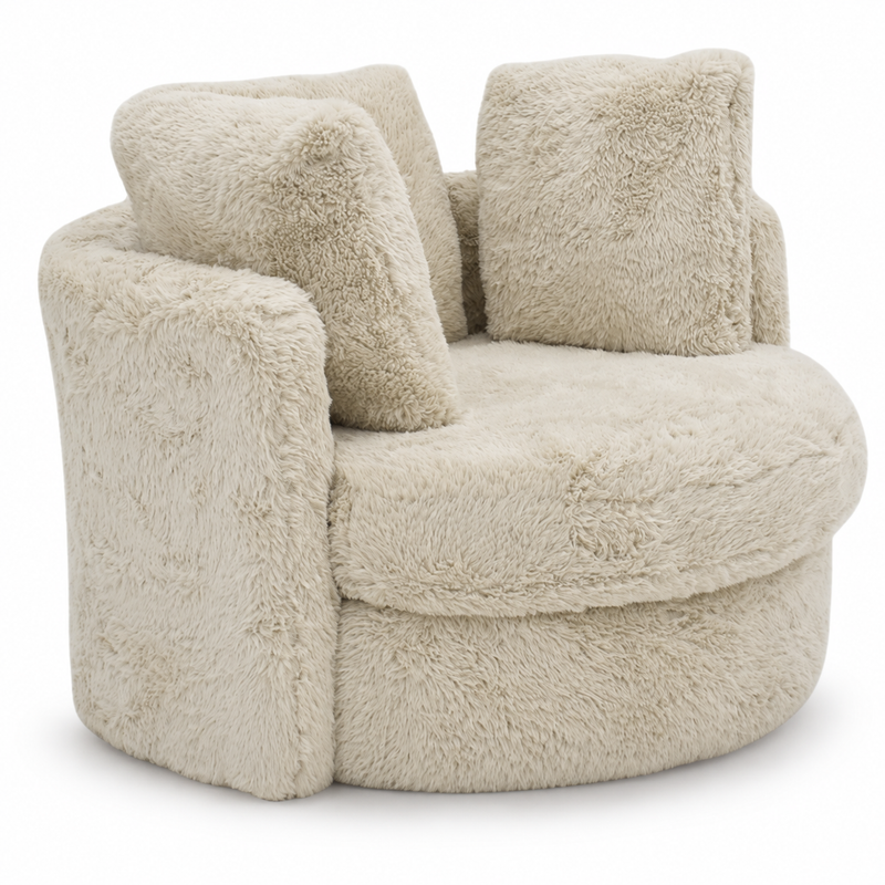 Yakety Yak Sand Fur Swivel Pod