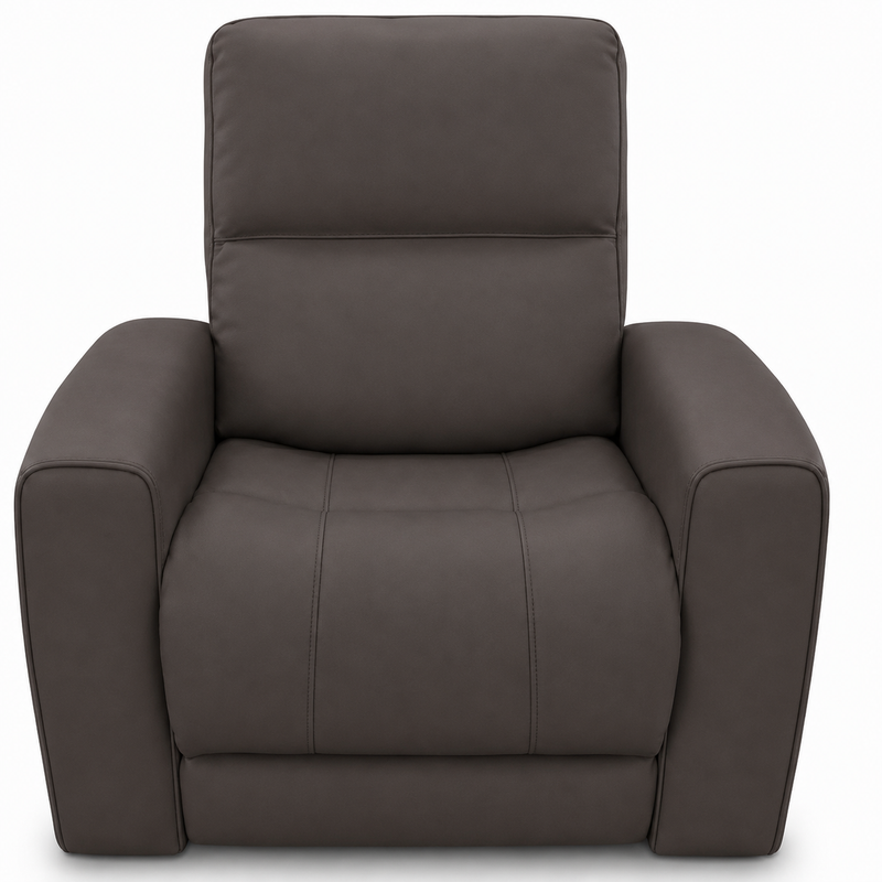 Austin Leather Grey Recliner
