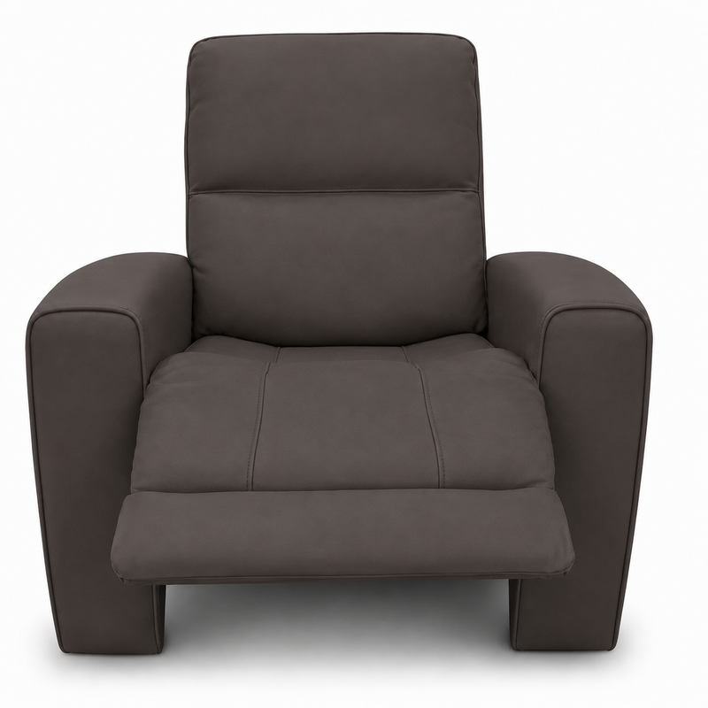 Austin Leather Grey Recliner