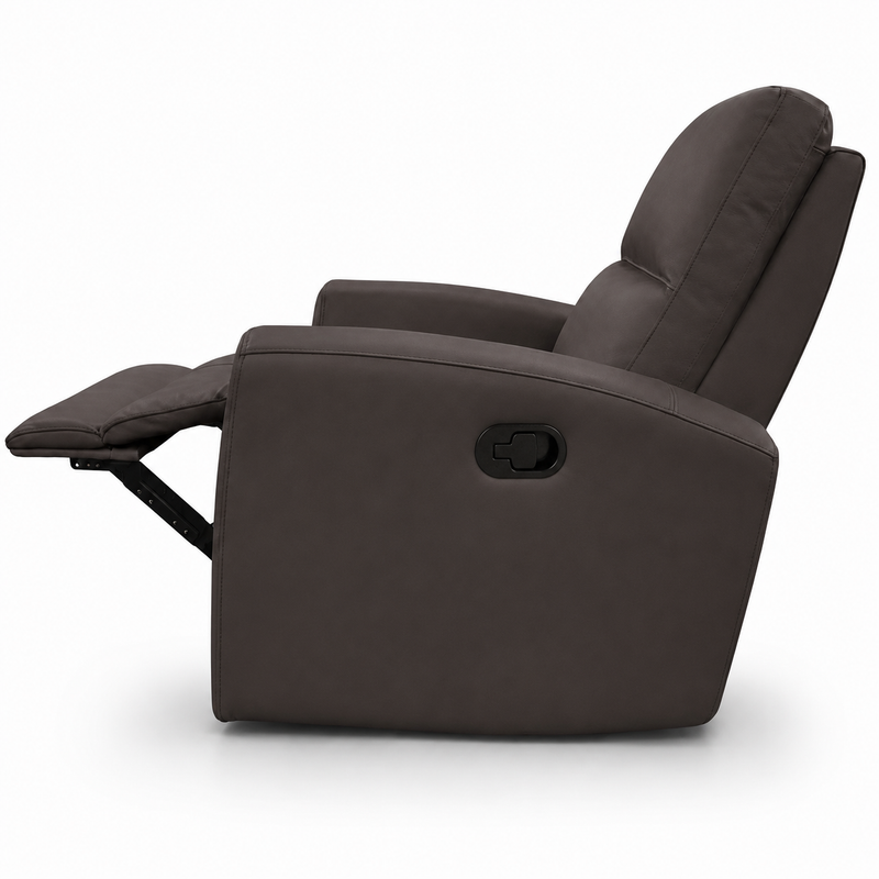 Austin Leather Grey Recliner