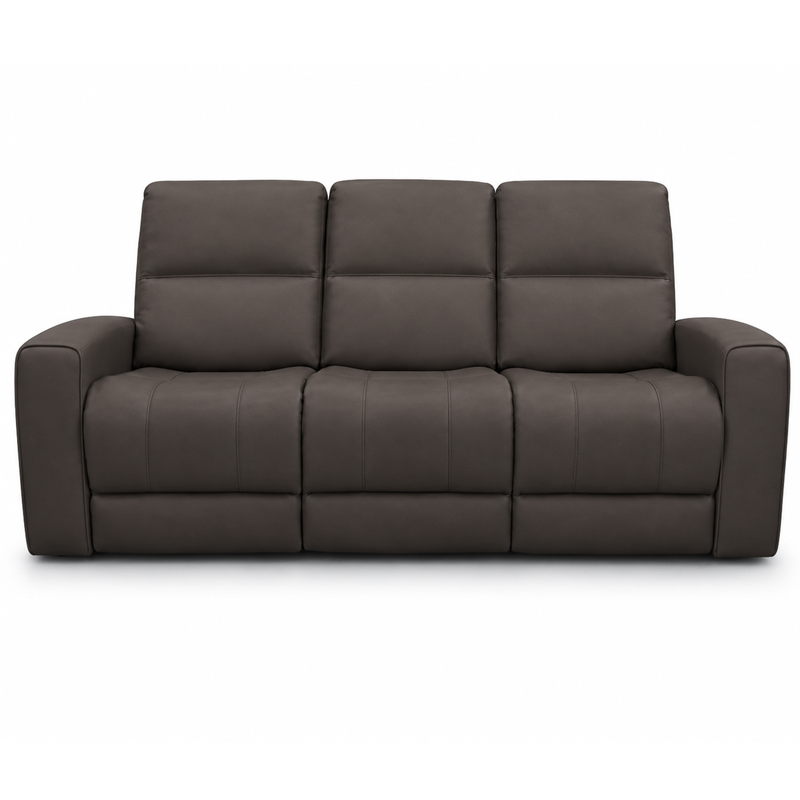 Austin Grey Leather Reclining Sofa
