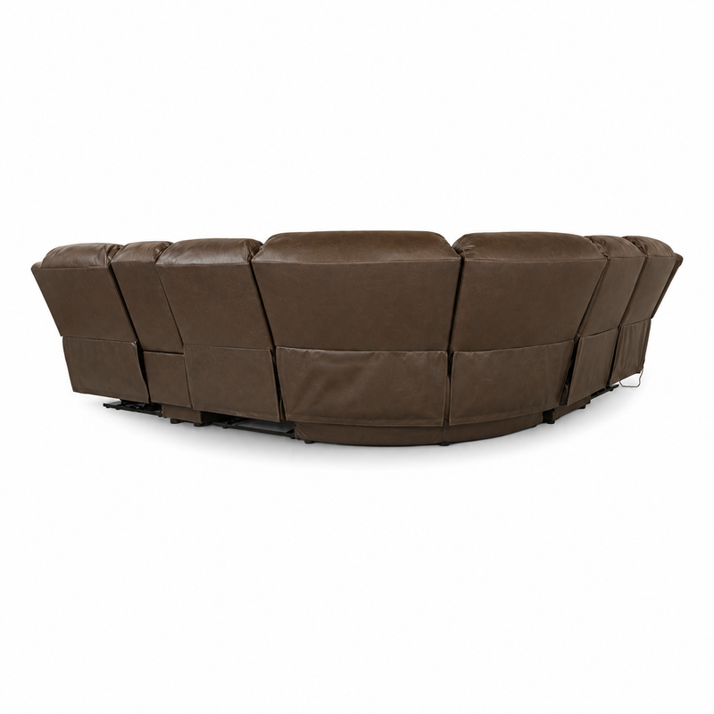 Wrenley 6Pc Top Grain Leather Sectional