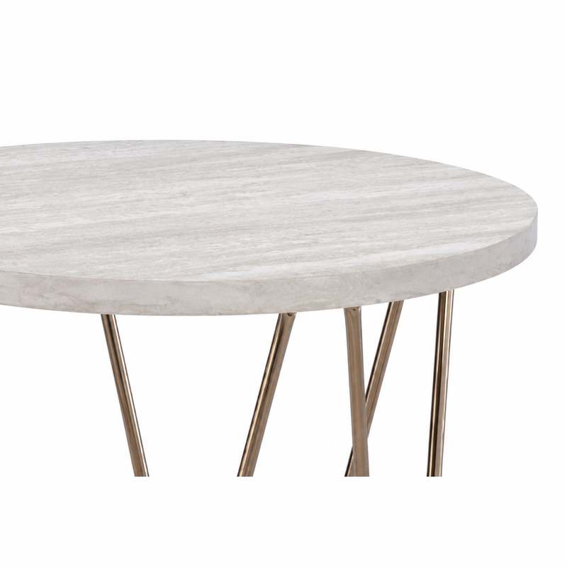 Rowyn Faux Marble Three Pack with Cocktail & Two End Tables